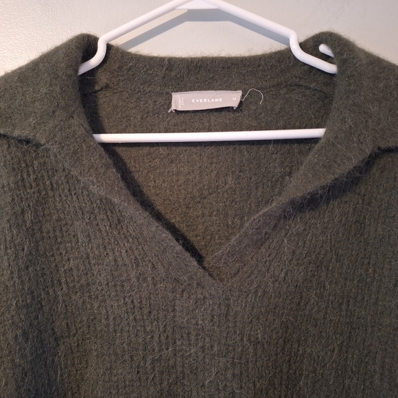 Everlane alpaca waffle knit polo sweater - Picture 7 of 11